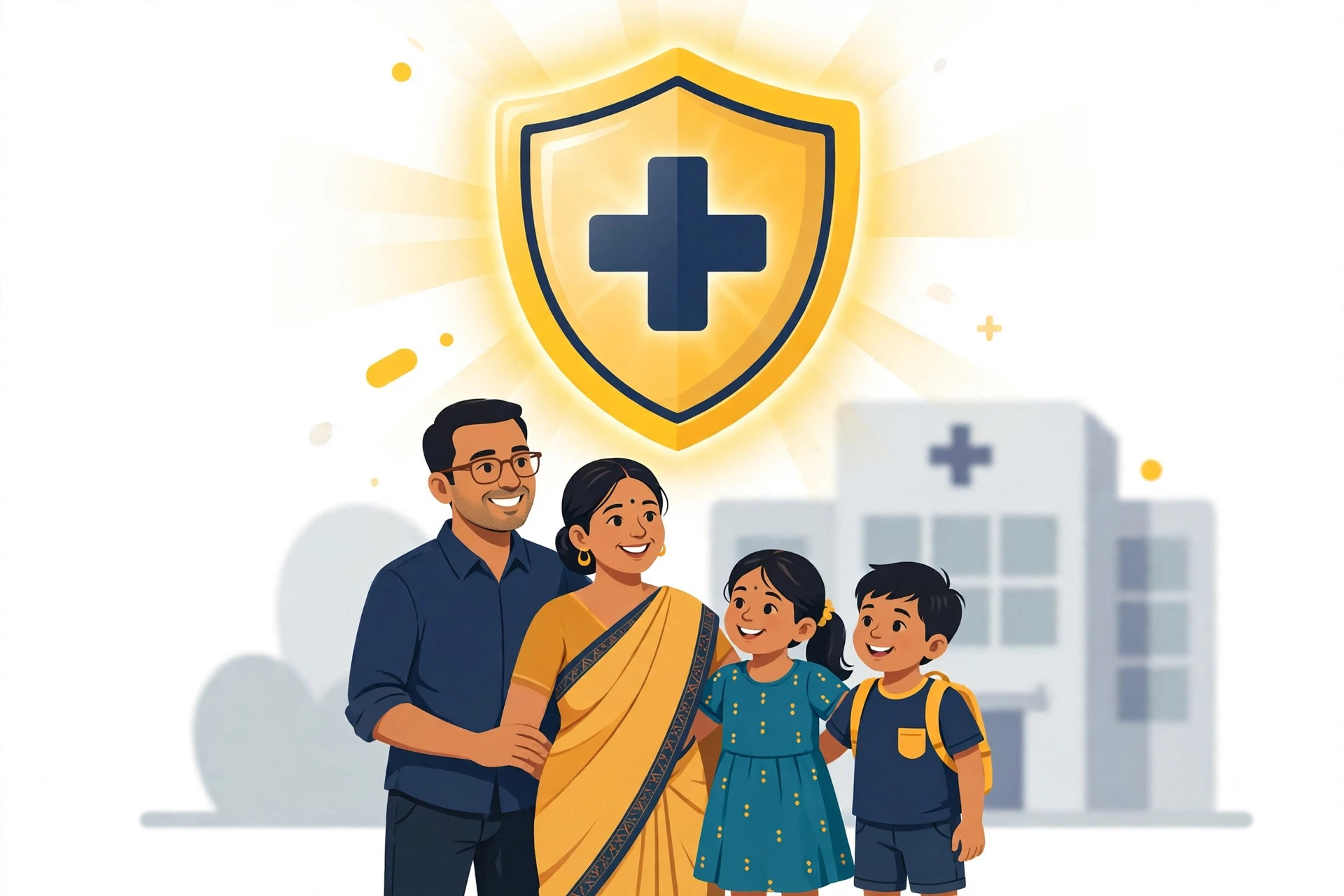भारतीय परिवार अस्पताल के बिल के साथ स्वास्थ्य बीमा पॉलिसी की सुरक्षा समझते हुए